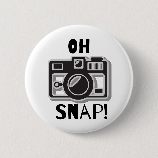 OH SNAP, grappig cameramodel Ronde Button 5,7 Cm (Voorkant)