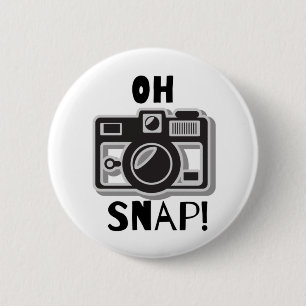 OH SNAP, grappig cameramodel Ronde Button 5,7 Cm