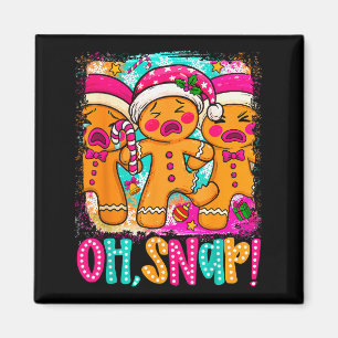 Oh Snap Grappige Kerst Gingerbread Man Kerst Koekj Magneet