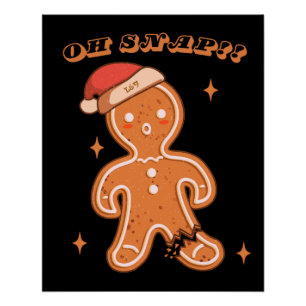 OH SNAP! grappige kerst Perfect Poster