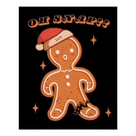OH SNAP! grappige kerst Perfect Poster (Voorkant)