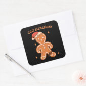 OH SNAP! grappige kerst Vierkante Sticker (Envelop)