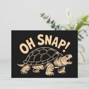 Oh Snap Grappige Sarcastische Bijtende Schildpad G Kaart