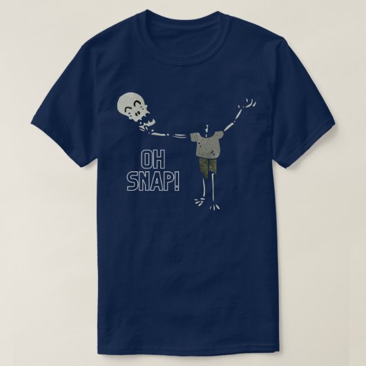 Oh Snap Halloween Skeleton T-shirt (Design voorkant)