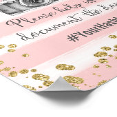 Oh Snap Hashtag Bruiloftsposter Print (Hoek)