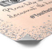 Oh Snap Hashtag Trouwposter Print (Hoek)