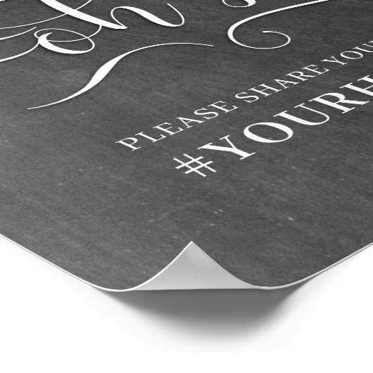 Oh Snap Hashtag Weddenschap Poster (Hoek)