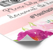Oh Snap Hashtag Wedding Poster Print (Hoek)