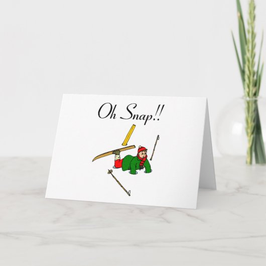 Oh Snap! (ijstijd) Feestdagen Kaart (Voorkant)