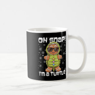 Oh snap ik ben een schildpad peperkoek man kerst koffiemok