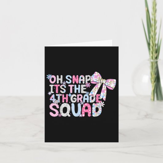 Oh snap is de 4e klas squad terug naar school gir kaart (Voorkant)