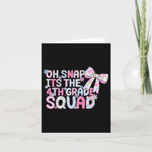 Oh snap is de 4e klas squad terug naar school gir kaart (Voorkant)