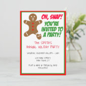 Oh Snap, je bent uitgenodigd voor een feestje Kaart (Staand voorkant)
