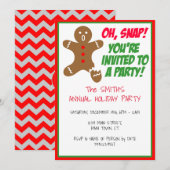 Oh Snap, je bent uitgenodigd voor een feestje Kaart (Voorkant / Achterkant)