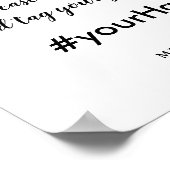 oh snap je het liefdestrouwbord poster (Hoek)