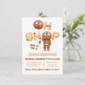 Oh Snap-kerstkoekje Exchange Gingerbrooman Kaart (Staand voorkant)