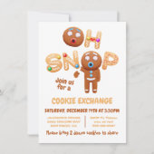 Oh Snap-kerstkoekje Exchange Gingerbrooman Kaart (Voorkant)