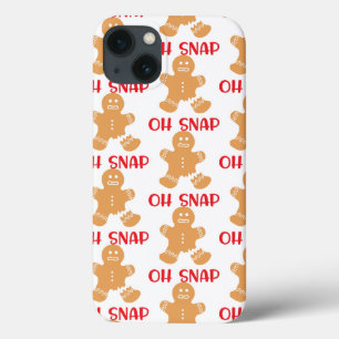 Oh Snap Kerstmis Holiday Gingerbrood Case-Mate iPhone Case