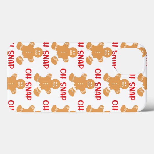 Oh Snap Kerstmis Holiday Gingerbrood Case-Mate iPhone Case (Achterkant (horizontaal))