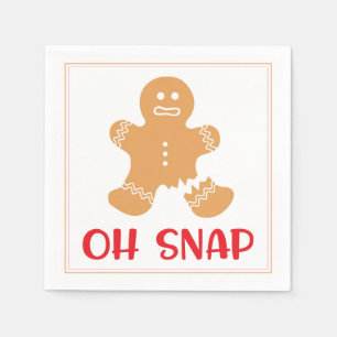 Oh Snap Kerstmis Holiday Gingerbrood Servet