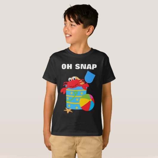 Oh Snap Kinderen Hanes TAGLESS® T-Shirt (Voorkant volledig)
