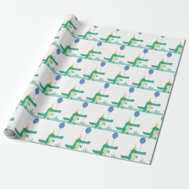 Oh Snap Leuke Alligator Kids Verjaardagsfeestje Cadeaupapier