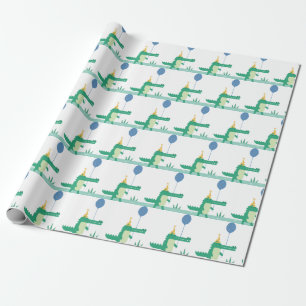 Oh Snap Leuke Alligator Kids Verjaardagsfeestje Cadeaupapier