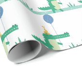 Oh Snap Leuke Alligator Kids Verjaardagsfeestje Cadeaupapier (Rol Hoek)