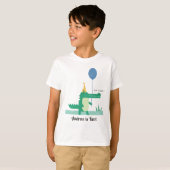 Oh Snap Leuke Alligator Kids Verjaardagsfeestje T-shirt (Voorkant volledig)