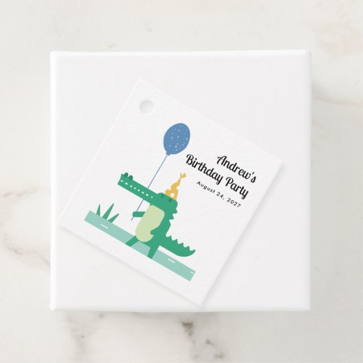 Oh Snap Leuke Alligator Kinderen Verjaardag Bedankjes Labels (In situ)