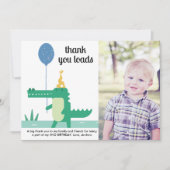 Oh Snap Leuke Alligator Kinderen Verjaardag Bedankkaart (Voorkant)