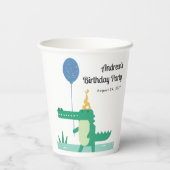 Oh Snap Leuke Alligator Kinderen Verjaardag Papieren Bekers (Achterkant)