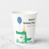 Oh Snap Leuke Alligator Kinderen Verjaardag Papieren Bekers (Voorkant)