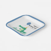 Oh Snap Leuke Alligator Kinderen Verjaardag Papieren Bordje (Gebogen)