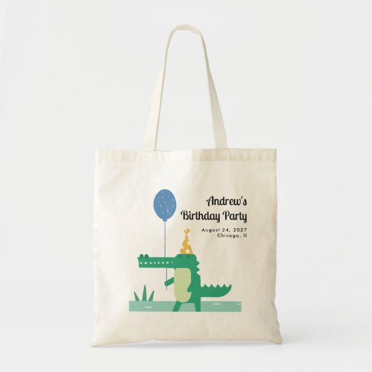 Oh Snap Leuke Alligator Kinderen Verjaardag Tote Bag (Voorkant)