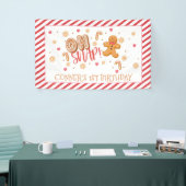 Oh Snap onze kleine koekjesbanner - jongen Spandoek (Beurs)