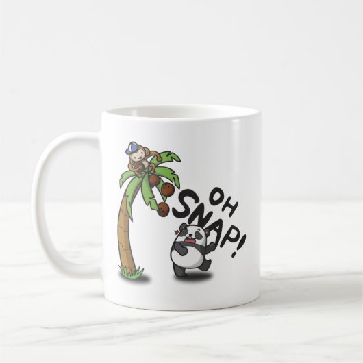 Oh Snap Panda en Monkey Koffiemok (Links)