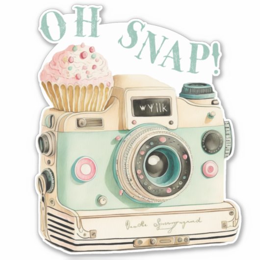 Oh Snap |  pasta's Sticker (Voorkant)