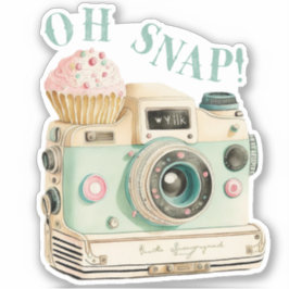 Oh Snap | Pastel camera-Sticker Sticker