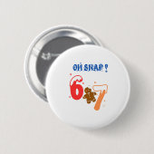 Oh Snap Peperkoek 67 Ronde Button 5,7 Cm (Voorkant /achterkant)