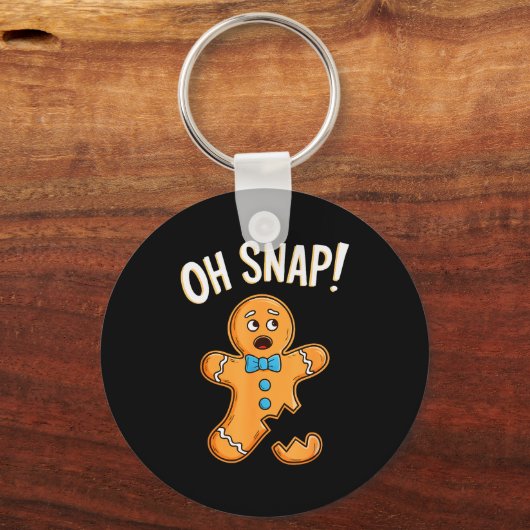 Oh Snap Peperkoek Man Shirt Volwassenen Kinderen M Sleutelhanger (Voorkant)