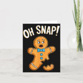 Oh Snap Peperkoek Man T-shirt Volwassenen Kinderen Kaart (Voorkant)