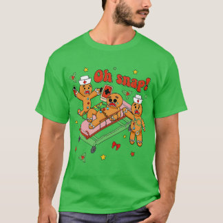 Oh Snap peperkoek Verpleegster Grappige Verpleegst T-shirt