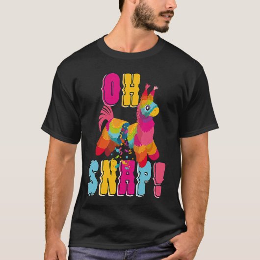 Oh Snap Pinata Cinco de Mayo T-shirt (Voorkant)