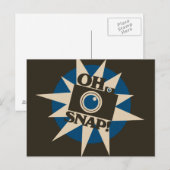 Oh Snap Retro camera Briefkaart (Voorkant / Achterkant)