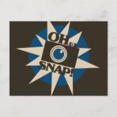 Oh Snap Retro camera Briefkaart (Voorkant)