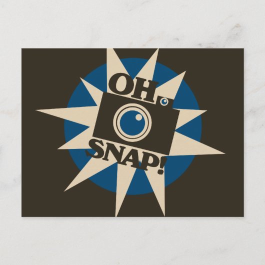 Oh Snap Retro camera Briefkaart (Voorkant)