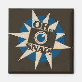 Oh Snap Retro camera Magneet (Voorkant)