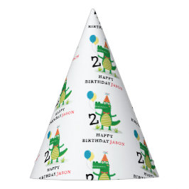 Oh Snap Schattige Alligator in Swamp Kids Verjaard Feesthoedjes