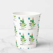 Oh Snap Schattige Alligator in Swamp Kids Verjaard Papieren Bekers (Rechts)
